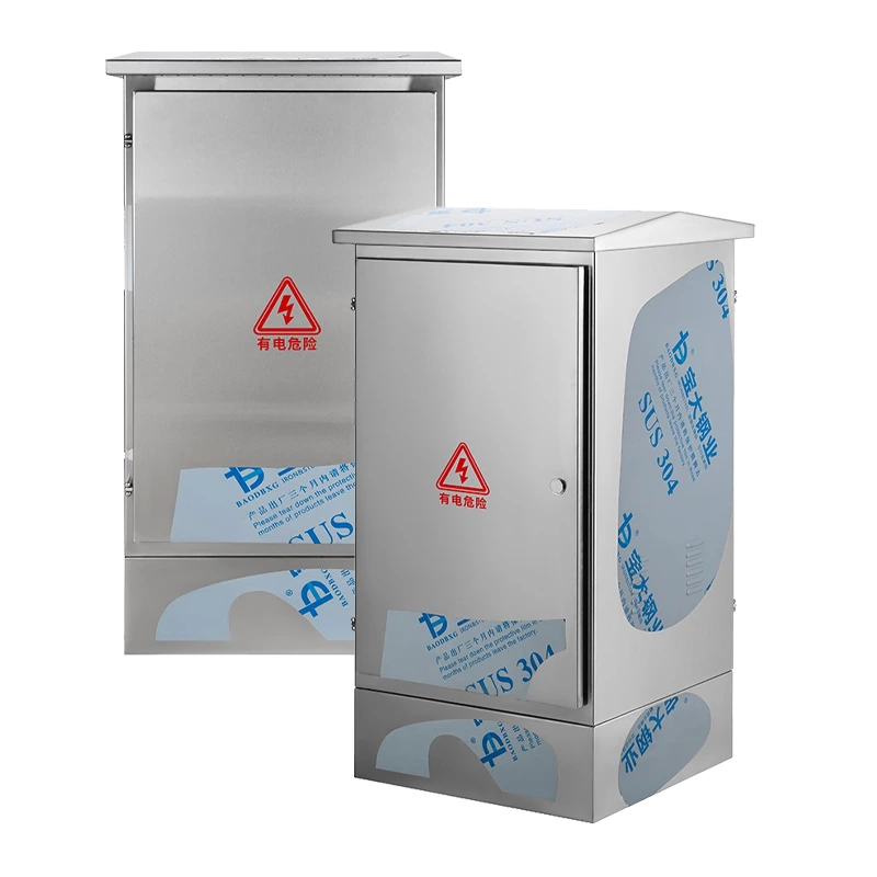 Сетевой шкаф из нержавеющей стали шириной 600 мм