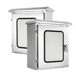 Электрический шкаф из нержавеющей стали с двумя дверцами