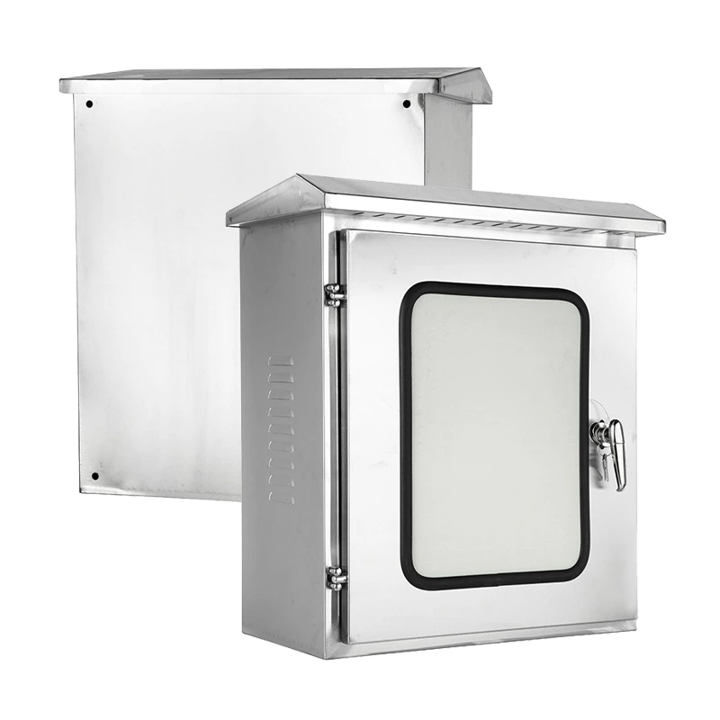 Электрический шкаф из нержавеющей стали с двумя дверями
