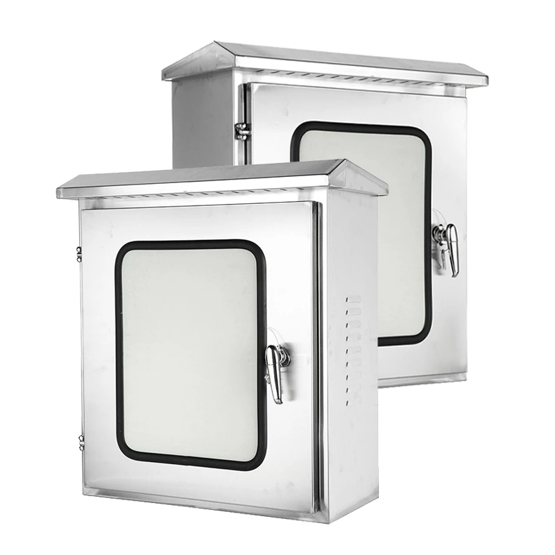 Распределительный шкаф из нержавеющей стали с двумя дверями