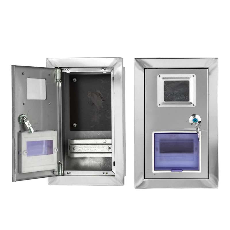 Однофазный счетчик в настенном корпусе из нержавеющей стали