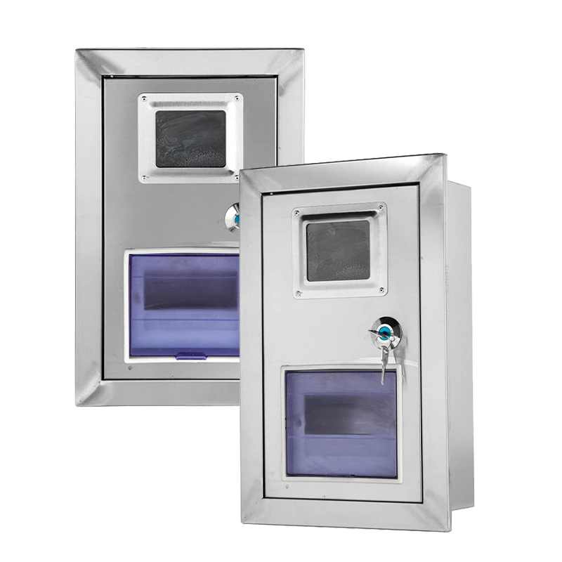 Корпус счетчика из нержавеющей стали для установки в стену, устойчив к ржавчине